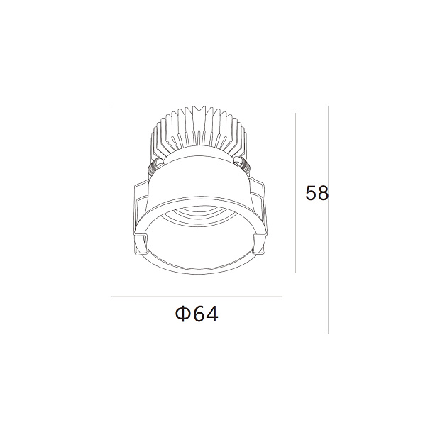 Skarlat RSL74W005-2 7W BK 4000K