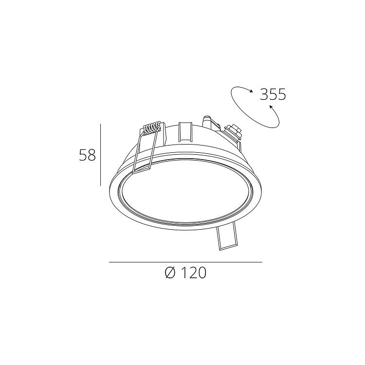 Skarlat  RDL73076 7W WH 3000K