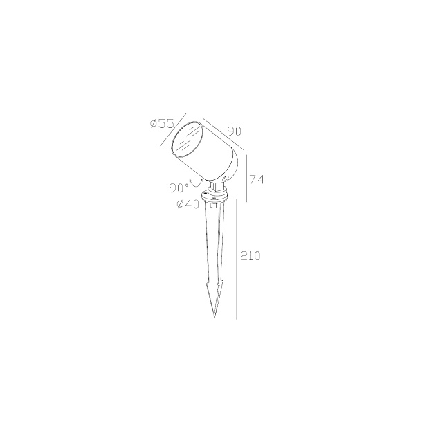 Skarlat ROL72035-C 7W BK 4000K