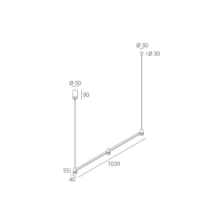 Skarlat  RHL7741 3×5W BK 4000K
