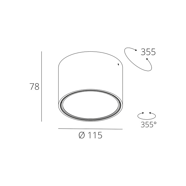 Skarlat RDLC79026 7W WH 4000K