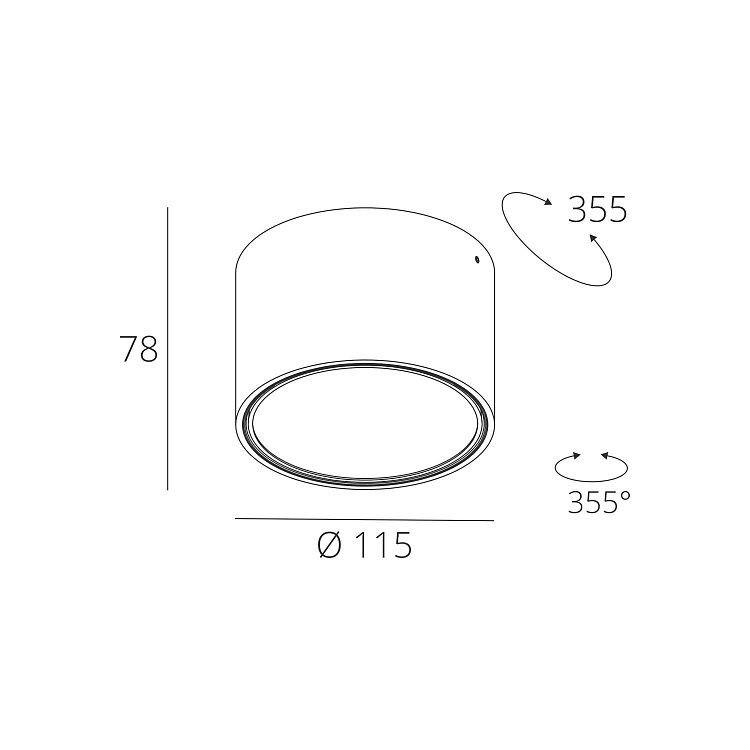 Skarlat RDLC79026 7W WH 4000K