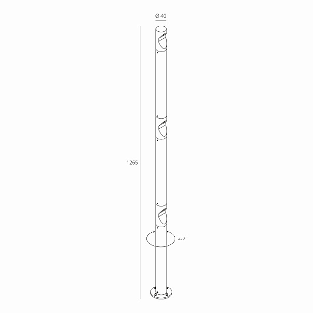 Skarlat ROL20240 3×2W BK 3000K