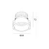 Skarlat RSL74W005-2.5 12W BK 4000K-0