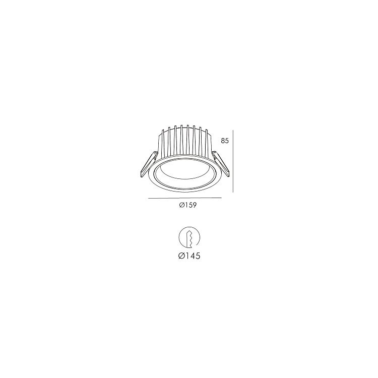 Skarlat RDL73028-6 28W WH 4000K