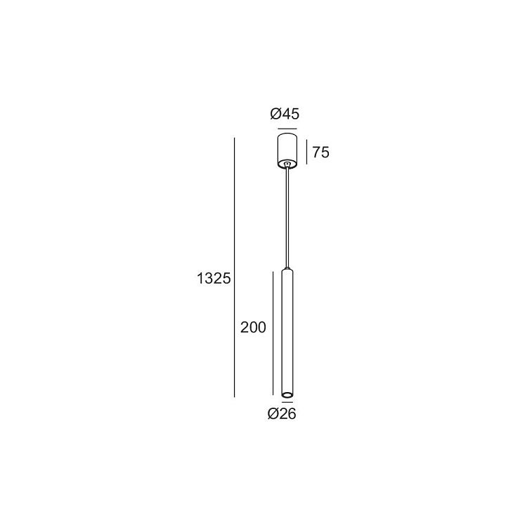 Skarlat  RHL7728 3W BK 4000K