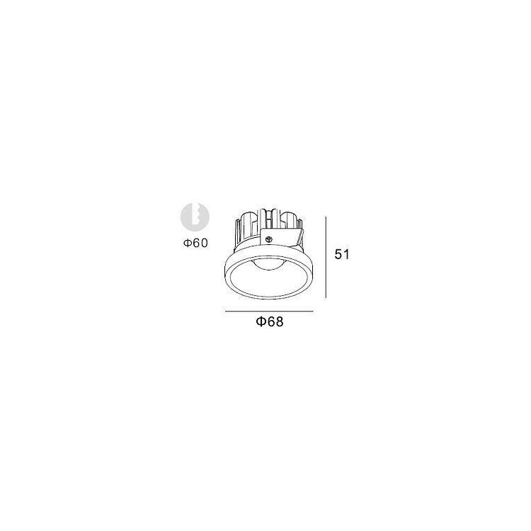 Skarlat RSL74091-2.5 7W BK 3000K