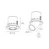 Skarlat  RSL74114 25W WH+BK 4000K-0