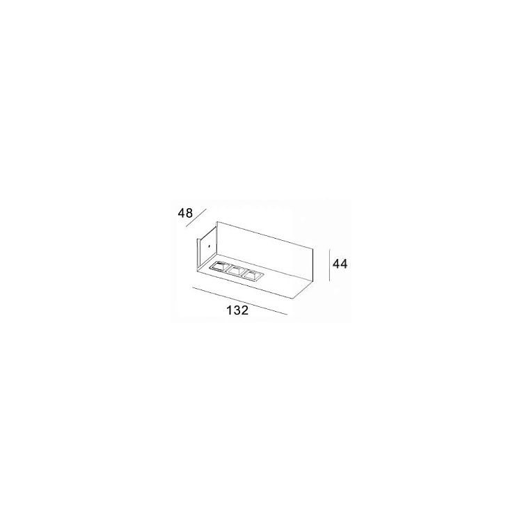 Skarlat RSLC78036 3×2W WH+BK 4000K