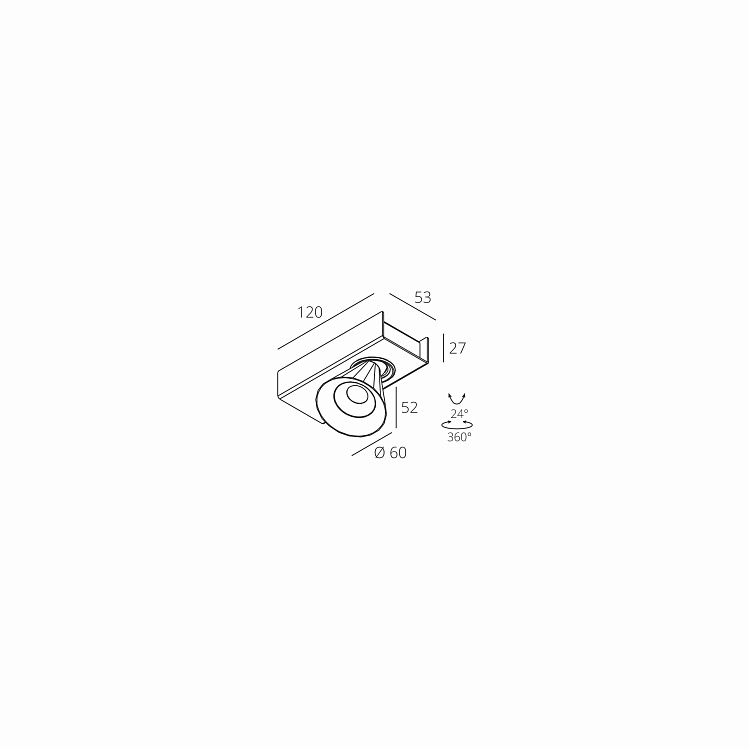 Skarlat  RSLC74131-1 1×7W BK 3000K