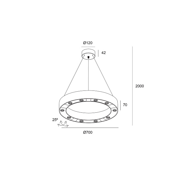 Skarlat  RHL74107 10×3W BK 4000K