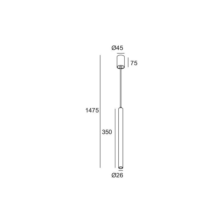 Skarlat  RHL7732 3W BK 3000K