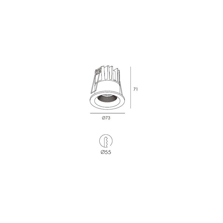 Skarlat  RSL74232 10W BK 4000K
