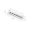 Skarlat RSL74146 6×2W BK 3000K-0