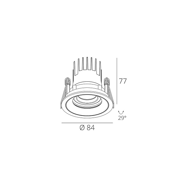 Skarlat  RSL74132 7W WH+BK 4000K
