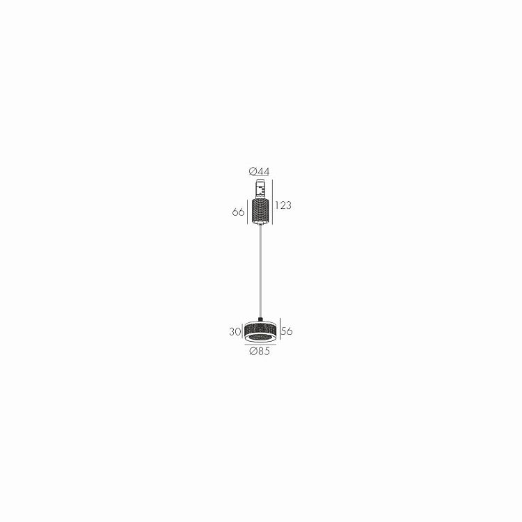 Skarlat RCD-MZ04 7W BK 3000K
