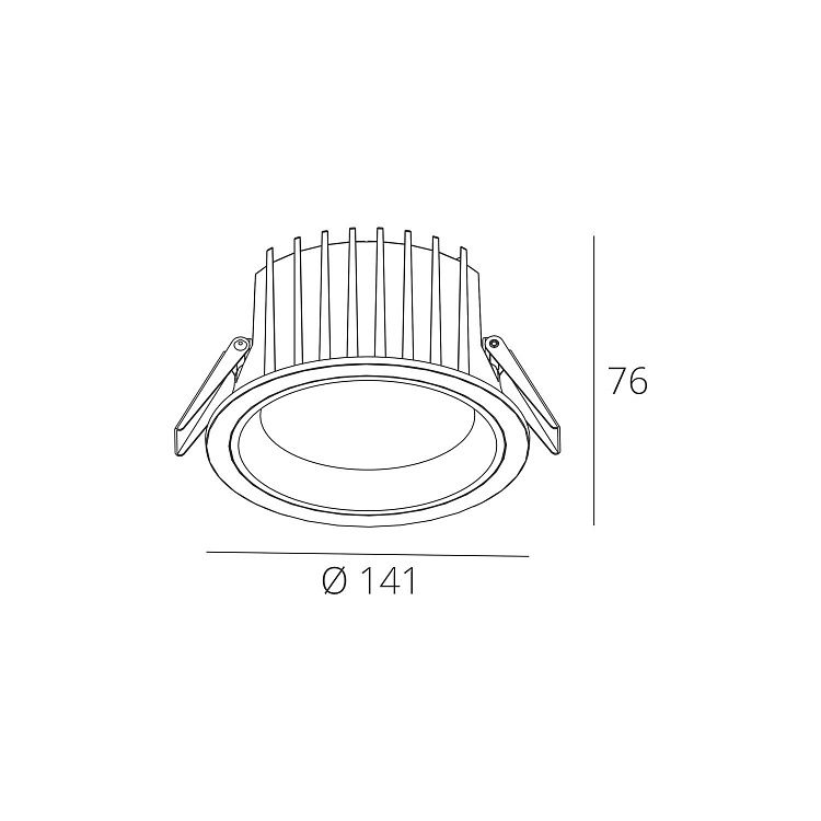Skarlat RDL73027-5 18W WH+CHR 3000K