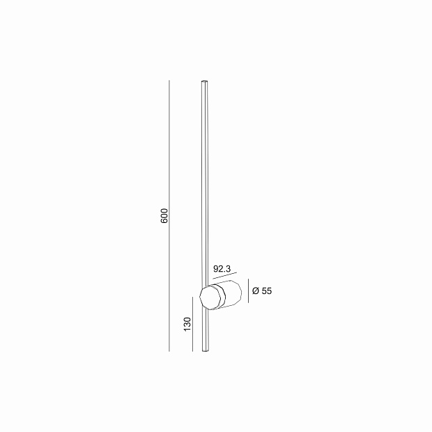Skarlat  RWLB100 7W WH 4000K