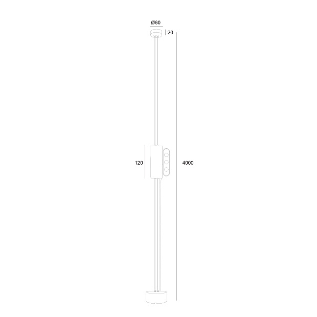 Skarlat  RLL2002 3х2W WH+BK 3000K