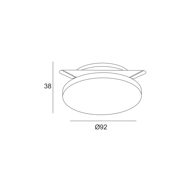 Skarlat  RDL74016-3,5 7W WH 3000K IP44