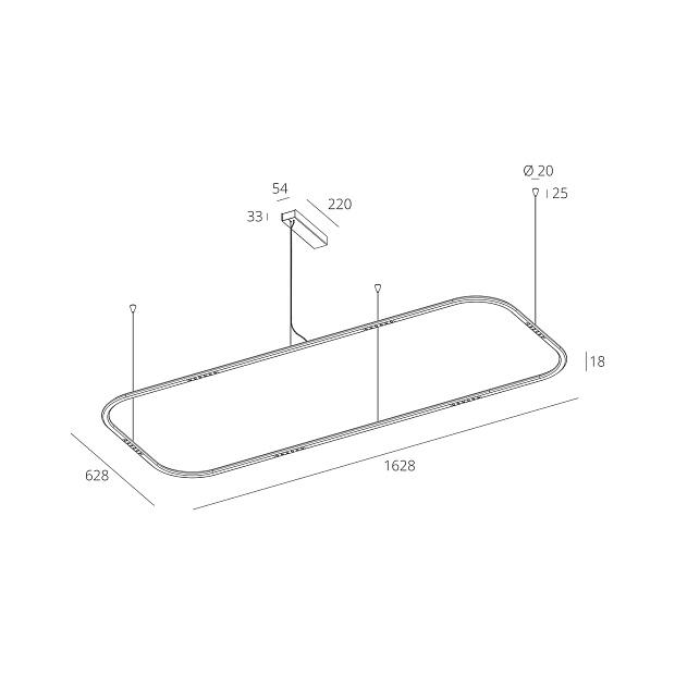 Skarlat  RHL7786 38W BK 3000K