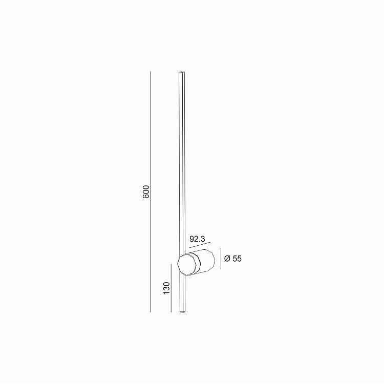 Skarlat  RWLB100 7W BK 4000K