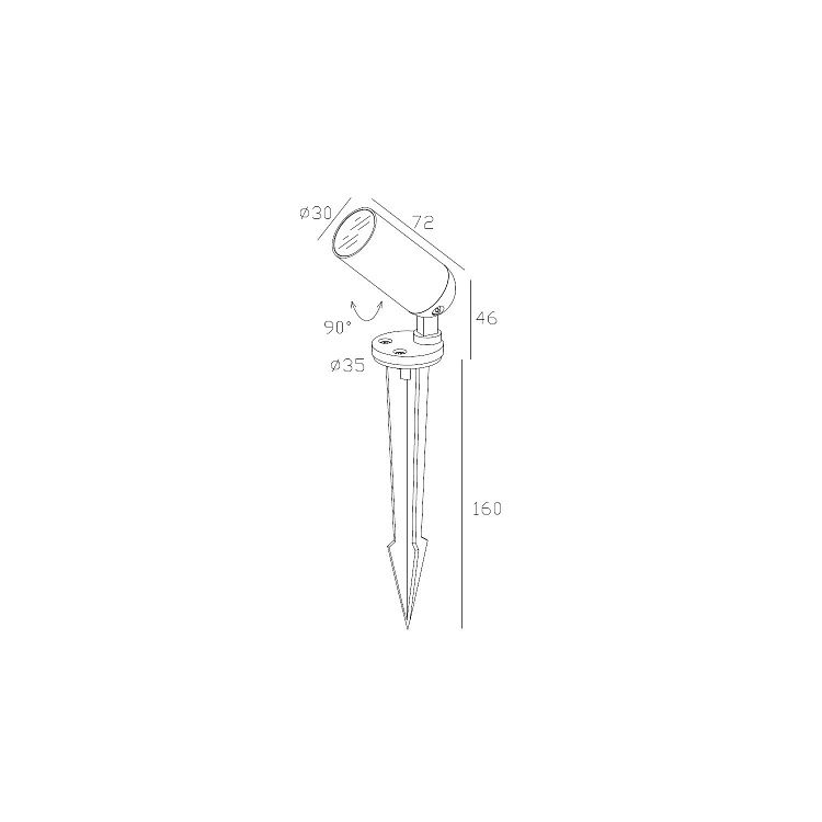 Skarlat ROL72034-C 4W BK 4000K