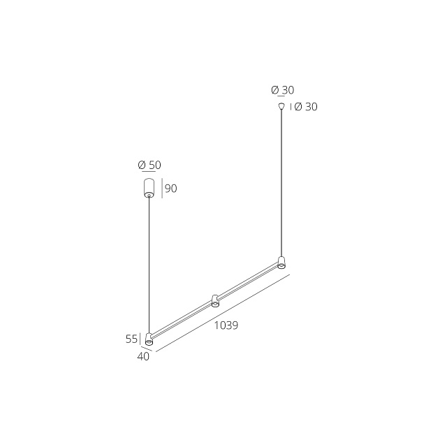 Skarlat  RHL7741 3×5W BK 3000K