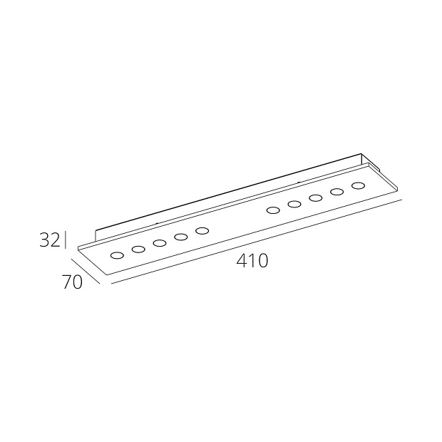 Skarlat  RSLC78065 10×1.5W WH+BK 3000K