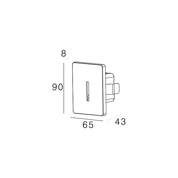 Skarlat  RWLB108 1W BK 3000K