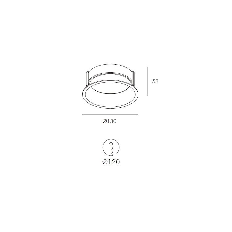 Skarlat  RDL73032 10W BK 4000K
