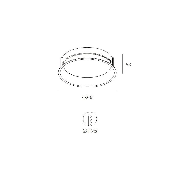 Skarlat  RDL73033 20W WH 4000K
