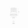 Skarlat RSL74298 12W WH+BK 4000K-0