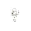 Skarlat RFL76088 12W WH+BK 4000K-0