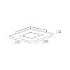 Skarlat  RSLC78063 12×1.5W WH+BK 4000K-0