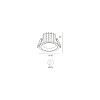 Skarlat RDL73028-3.5 15W BK 4000K-0