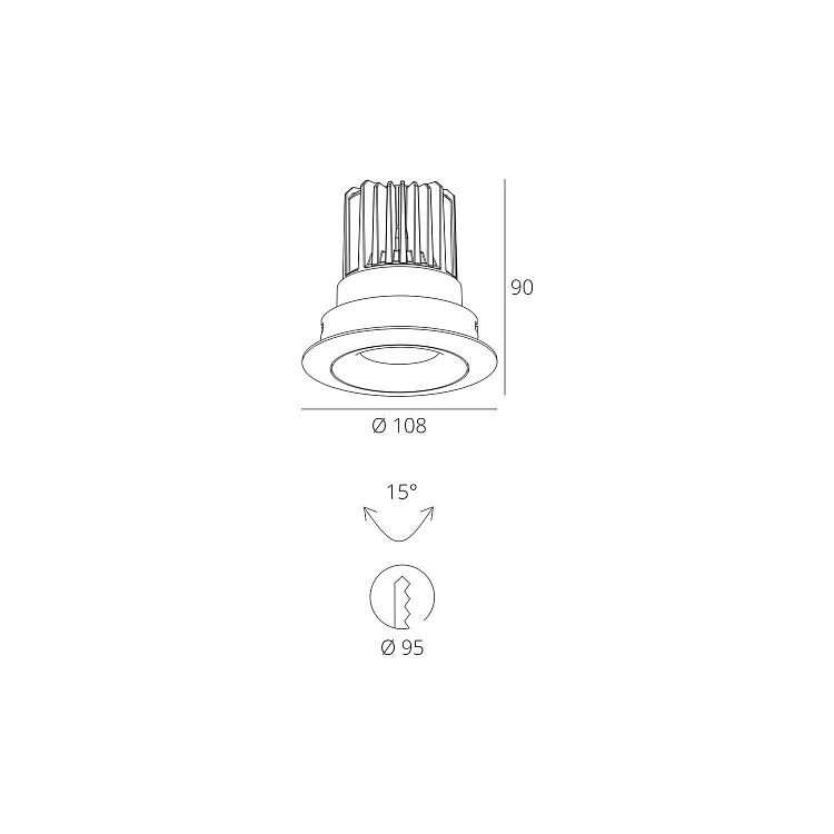 Skarlat RSL7468-3 12W WH 4000K