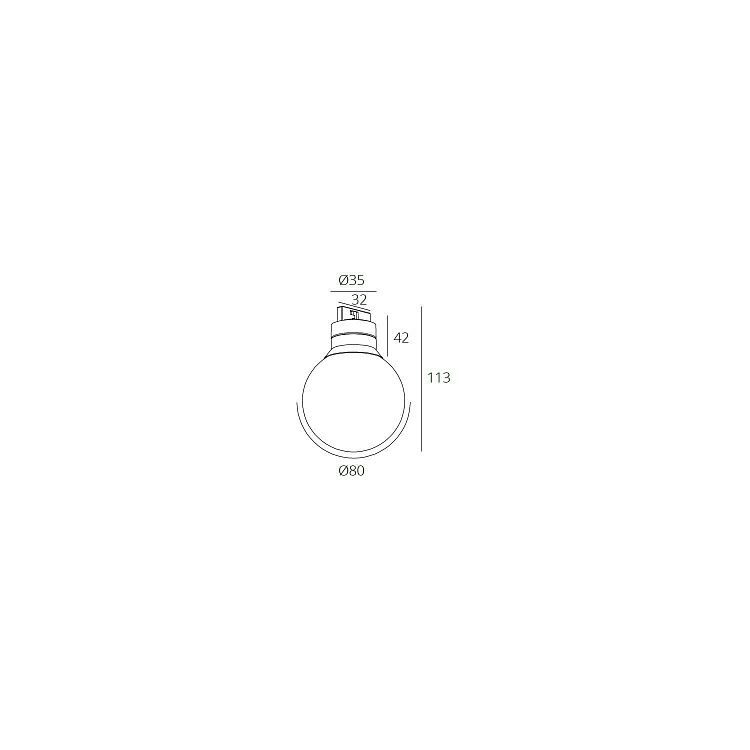 Skarlat RCZ-MZ10 2W WH+BK 4000K