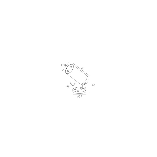 Skarlat ROL72034-M 4W BK 4000K