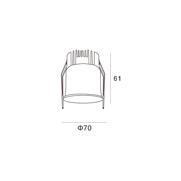 Skarlat RSL74W003-2 7W BK 4000K