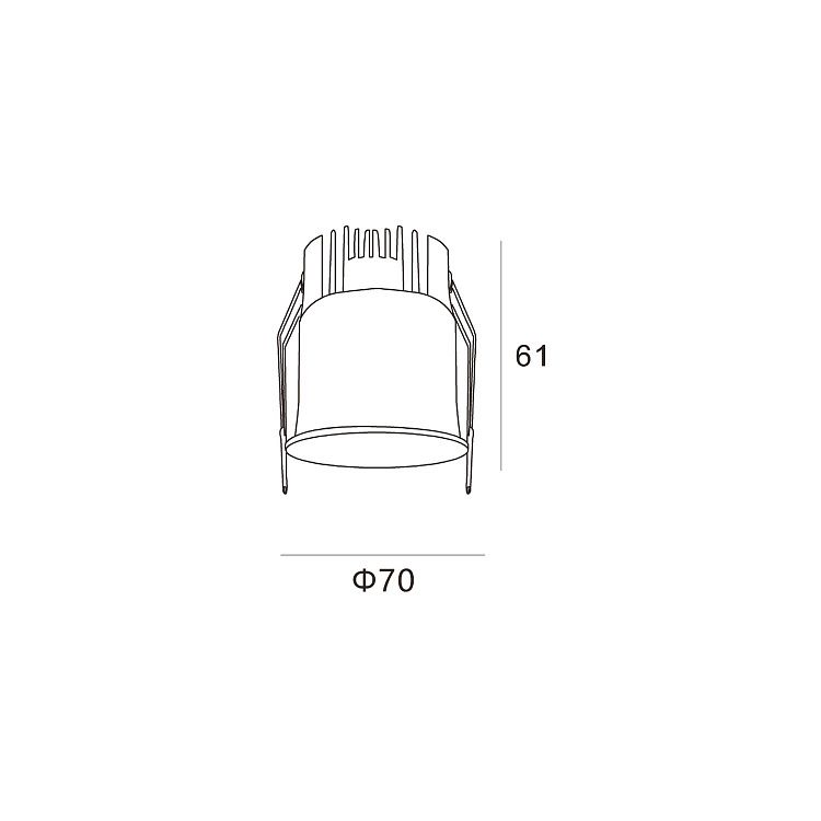 Skarlat RSL74W003-2 7W BK 4000K
