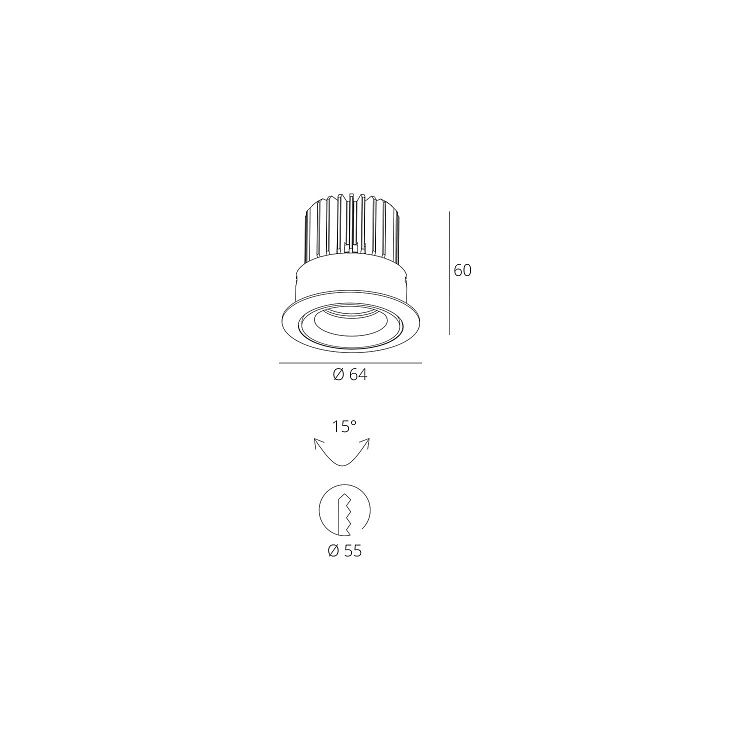 Skarlat RSL7468-2 5W WH 3000K
