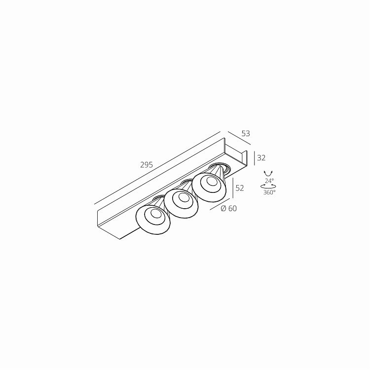 Skarlat  RSLC74131-3 3×7W BK 4000K