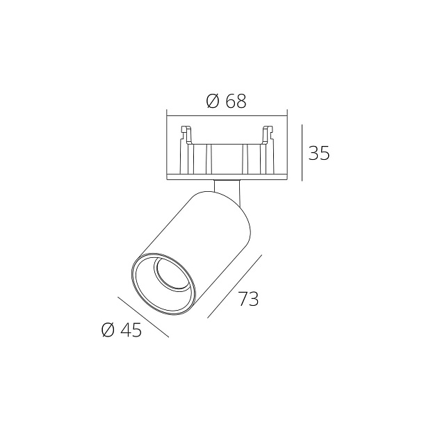 Skarlat  RSL74077 7W WH+BK 4000K