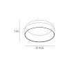 Skarlat RDLC79028 30W BK+WH 4000K-0