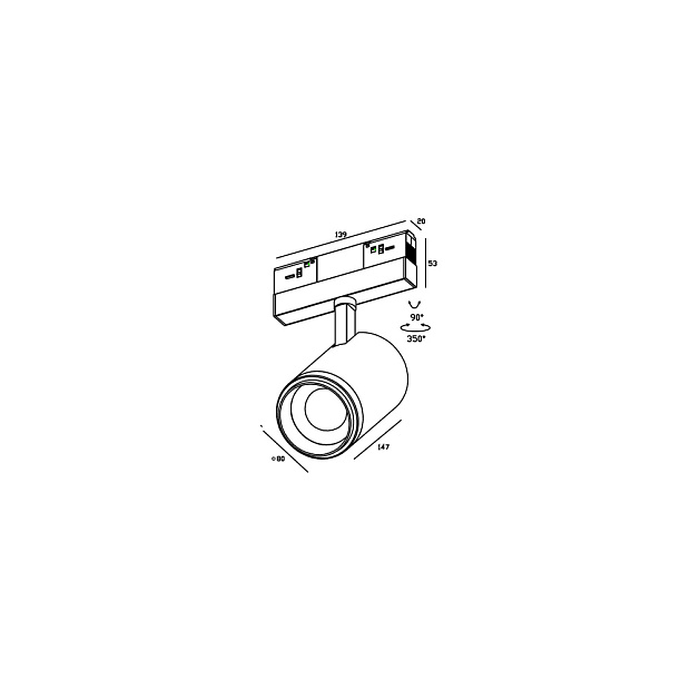 Skarlat RGD2030 25W BK 4000K