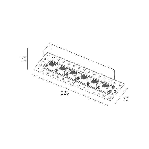 Skarlat RSL74146 6×2W WH 3000K
